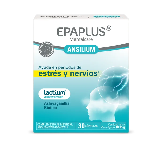 Mentalcare Ansilium con Lactium®, ashwagandha y biotina