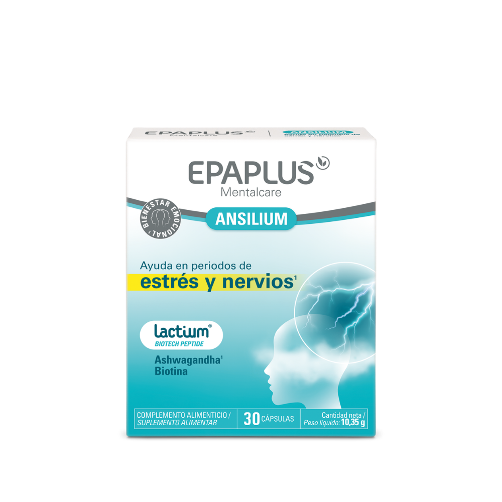 Mentalcare Ansilium con Lactium®, ashwagandha y biotina