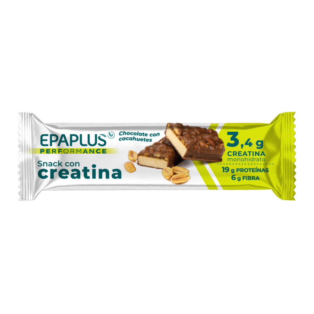 Snack con Creatina – Cacahuetes y Chocolate EPAPLUS Performance 55 g