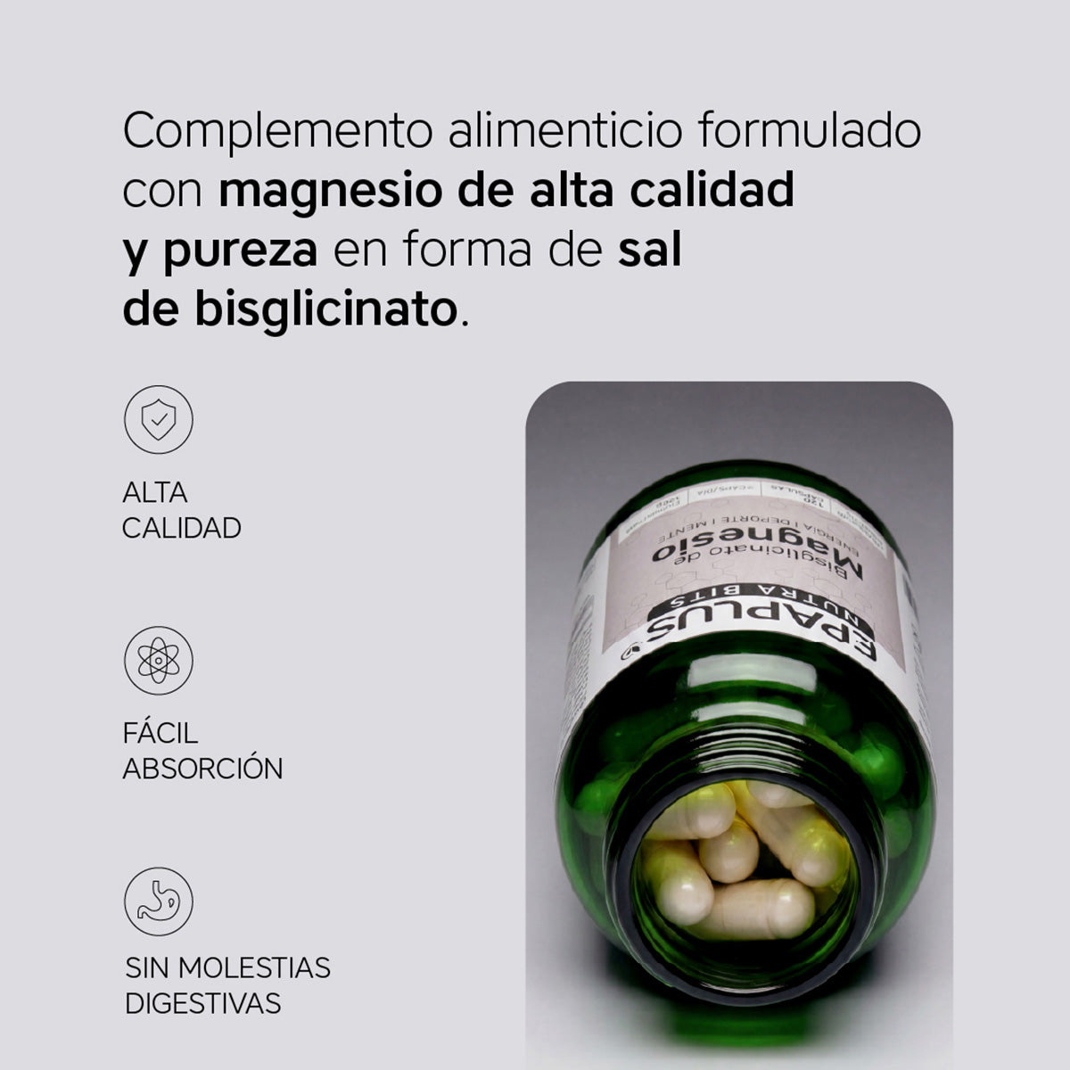 NutraBits Bisglicinato de Magnesio